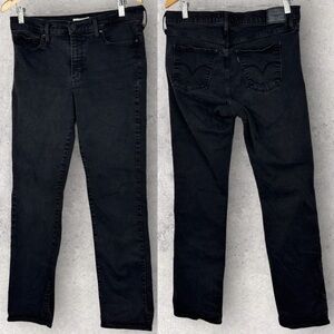Levis‎ 314 Waterless Shaping Straight Black Jeans Size 32 x 32 Denim High Rise